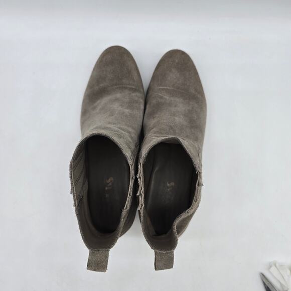 Korks Women's Suede Cutler Ankle Booties Boots Winter Gray Size 8M - Picture 4 of 10